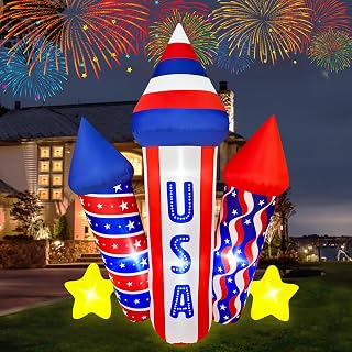 5 Ft Patriotic Inflatable Yard Decoration