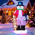 8FT Christmas Snowman Inflatable Yard Decoration
