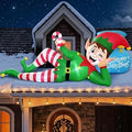 10FT Christmas Elf Inflatable Yard Decoration