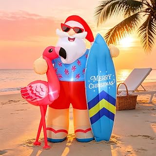 6.5 Ft Christmas Santa Claus Inflatable Yard Decoration