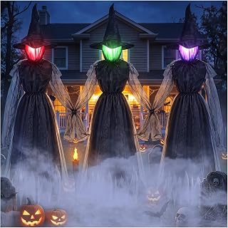 4.9FT Halloween Witch Yard Decoration 3 Pack
