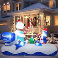 7FT Christmas Penguin Inflatable Yard Decoration