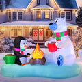 6 FT Christmas Penguin Inflatable Yard Decoration