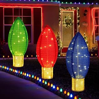 2.4 ft Christmas Yard Decoration 3 Pack