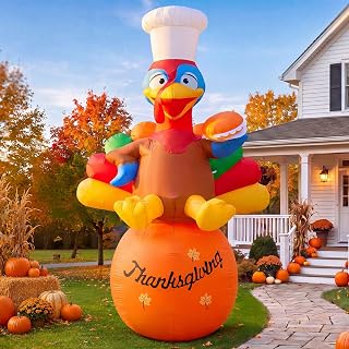 14FT Fall Turkey Inflatable Yard Decoration