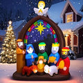 8FT Christmas Nativity Scene Inflatable Yard Decoration