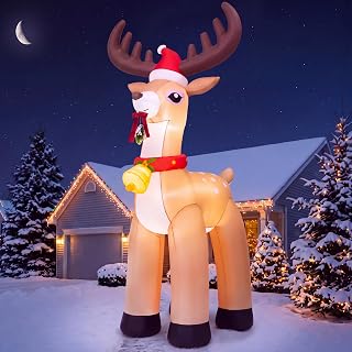 10FT Christmas Reindeer Inflatable Yard Decoration