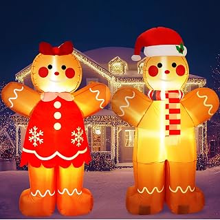 6 ft Christmas Inflatable Yard Decoration 2 Pcs
