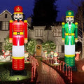 8 ft Christmas Nutcracker Inflatable Yard Decoration 2 Pcs