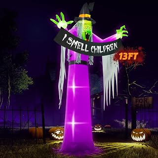 13FT Halloween Witch Inflatable Yard Decoration