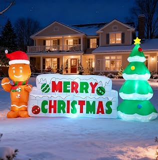 10 FT Christmas Christmas Tree Inflatable Yard Decoration