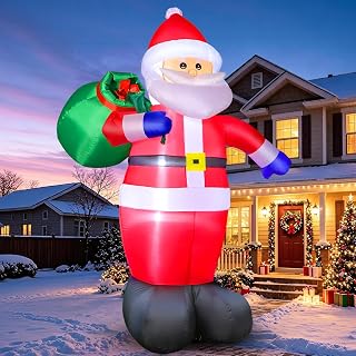 12 FT Christmas Santa Claus Inflatable Yard Decoration