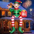 16FT Christmas Elf Inflatable Yard Decoration