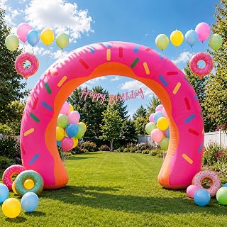 8ft Holiday Archway Inflatable Yard Decoration