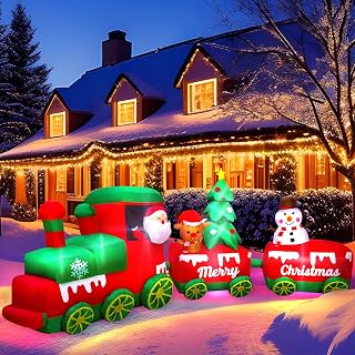 10.7 FT Christmas Reindeer Inflatable Yard Decoration
