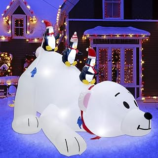 6 FT Christmas Penguin Inflatable Yard Decoration