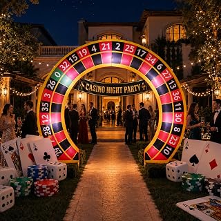 8Ft Holiday Archway Inflatable Yard Decoration