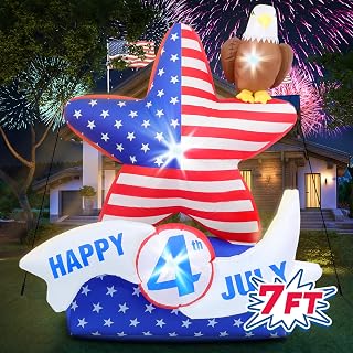 7FT Patriotic Inflatable Yard Decoration