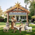 Christmas Nativity Scene Yard Decoration 6 Pcs