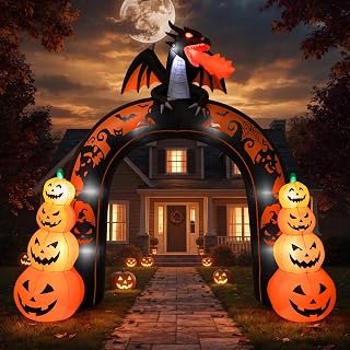 10 FT Halloween Pumpkin Inflatable Yard Decoration