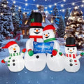 8FT Christmas Snowman Family Inflatable Yard Decoration