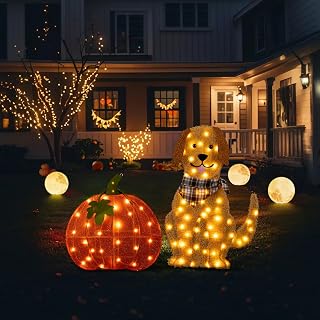 Fall Pumpkin Yard Decoration