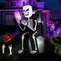 6 FT Halloween Skeleton Inflatable Yard Decoration