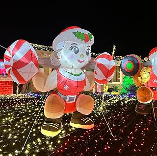 6FT Christmas Santa Claus Inflatable Yard Decoration