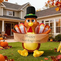 6 FT Fall Turkey Inflatable Yard Decoration