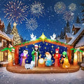 12FT Christmas Nativity Scene Inflatable Yard Decoration