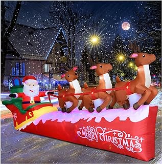10FT Christmas Reindeer Inflatable Yard Decoration