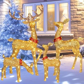 Christmas Reindeer Family Yard Decoration