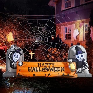 10FT Halloween Skeleton Inflatable Yard Decoration