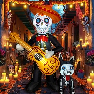 6 FT Halloween Skeleton Inflatable Yard Decoration