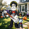 6 FT Halloween Skeleton Inflatable Yard Decoration