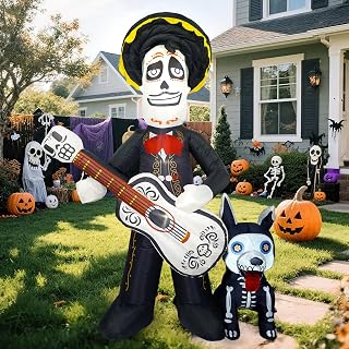 6 FT Halloween Skeleton Inflatable Yard Decoration
