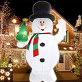 8FT Christmas Snowman Inflatable Yard Decoration
