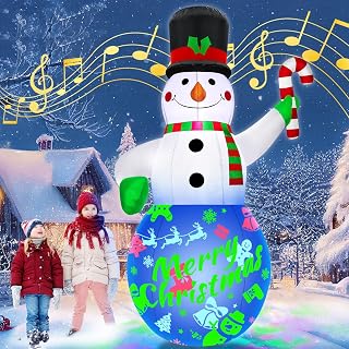 7Ft Christmas Snowman Inflatable Yard Decoration