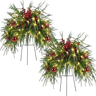 16 in Christmas Christmas Tree Yard Decoration 2 Pcs