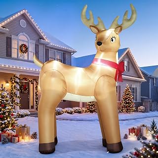 14FT Christmas Reindeer Inflatable Yard Decoration