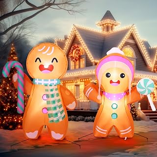 5ft Christmas Inflatable Yard Decoration 2 Pcs