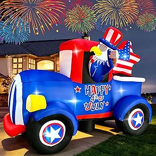 8FT Patriotic Inflatable Yard Decoration
