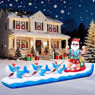 Christmas Santa Claus Inflatable Yard Decoration