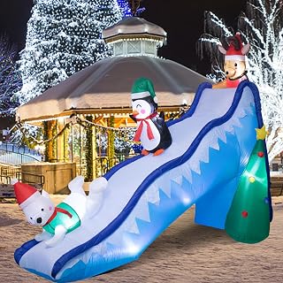 8.2FT Christmas Penguin Inflatable Yard Decoration