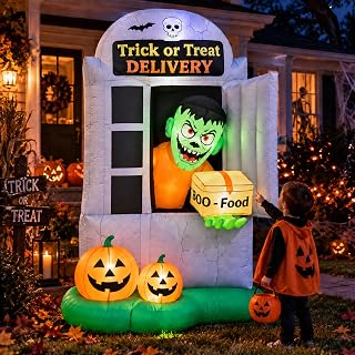 7 FT Halloween Pumpkin Inflatable Yard Decoration