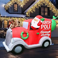 6FT Christmas Santa Claus Inflatable Yard Decoration
