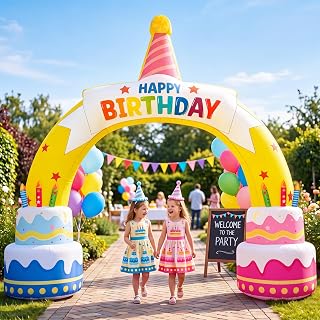 11 FT Holiday Archway Inflatable Yard Decoration