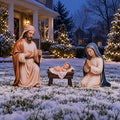 Christmas Nativity Scene Yard Decoration 3 Pcs