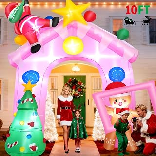 10 Ft Christmas Santa Claus Inflatable Yard Decoration