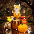 5.7ft Fall Pumpkin Inflatable Yard Decoration